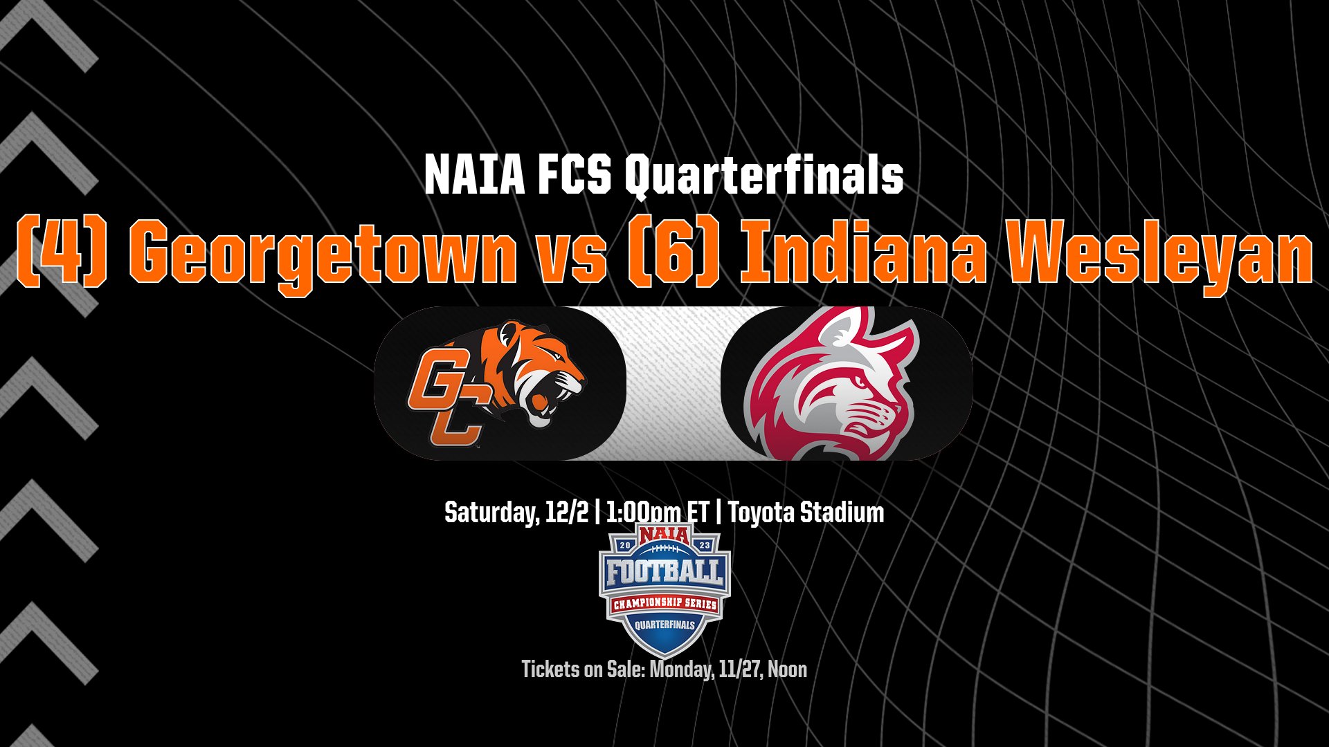 Georgetown faces Indiana Wesleyan in NAIA FCS Quarterfinals