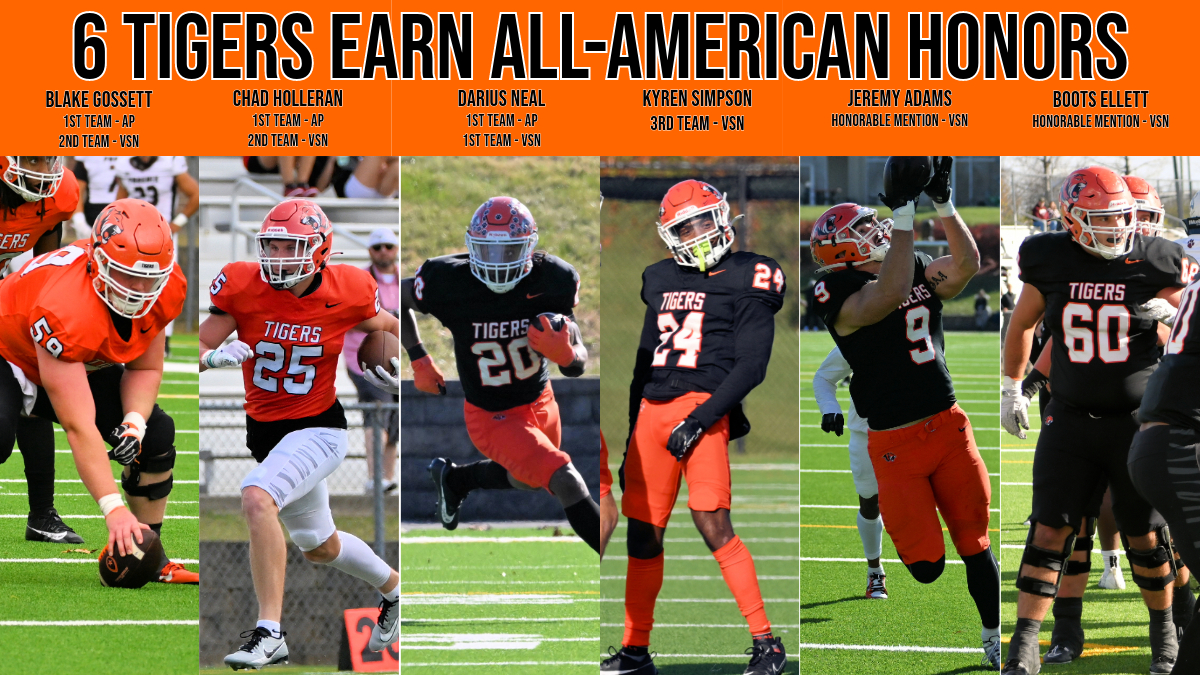 Football Tigers earn more All-American honors