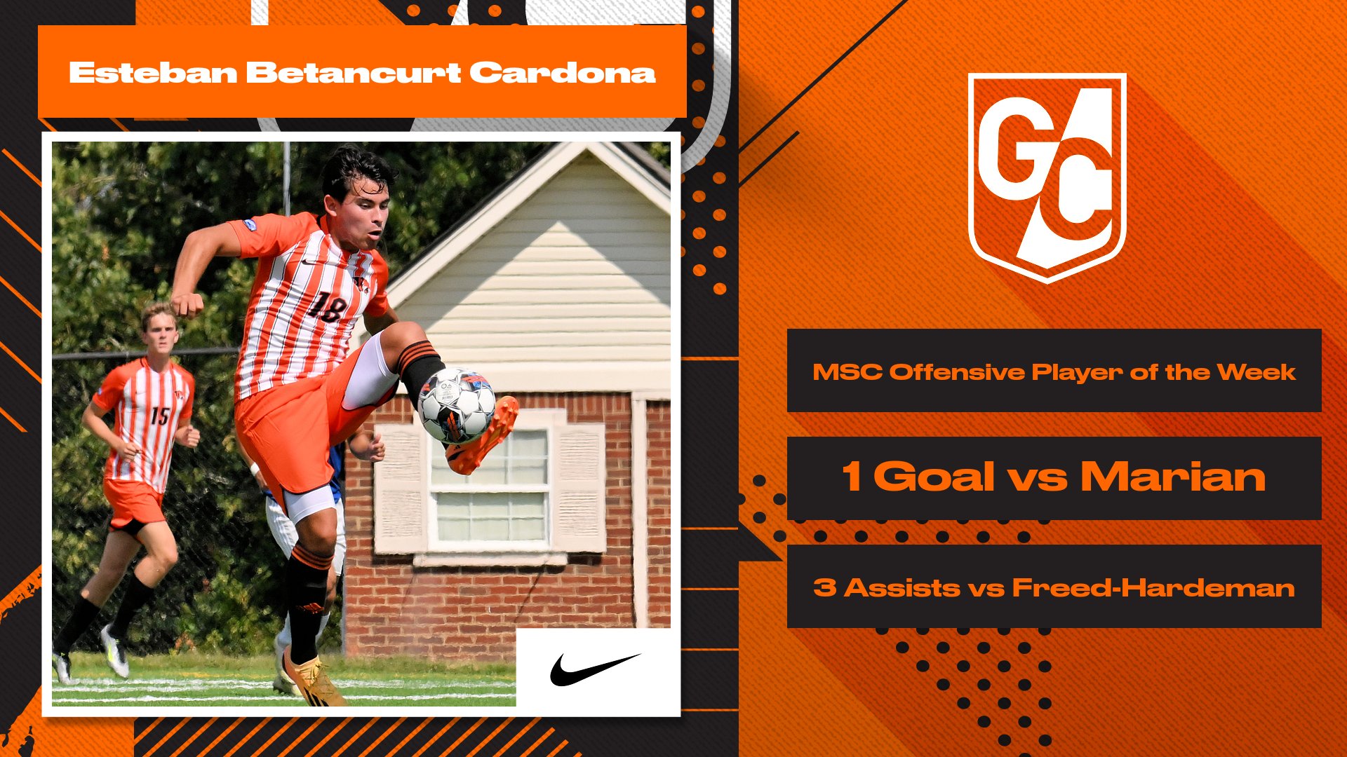 Cardona named MSC Offensive Player of the Week