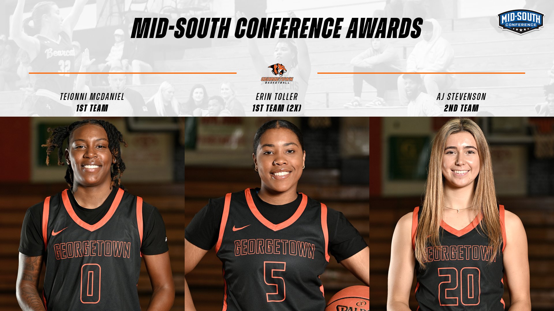 3 Tigers earn MSC WBB All-Conference Honors